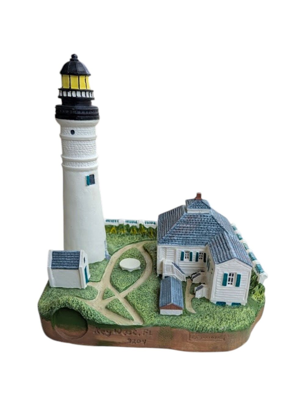 Vintage 2004 Spoontiques Key West Florida Lighthouse Figurine Decor 9204 Beach